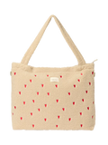 Studio Noos Hearts Boucle changing bag ecru, imported from the UK