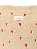 Studio Noos Hearts Boucle changing bag ecru, imported from the UK