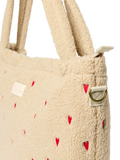 Studio Noos Hearts Boucle changing bag ecru, imported from the UK