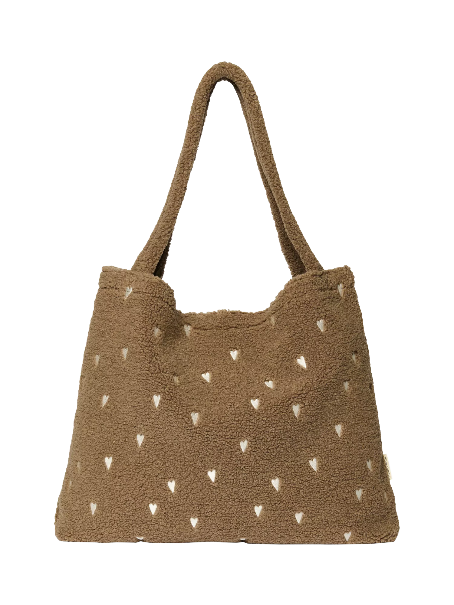 Studio Noos Teddy Collection boucle tote bag brown - British product