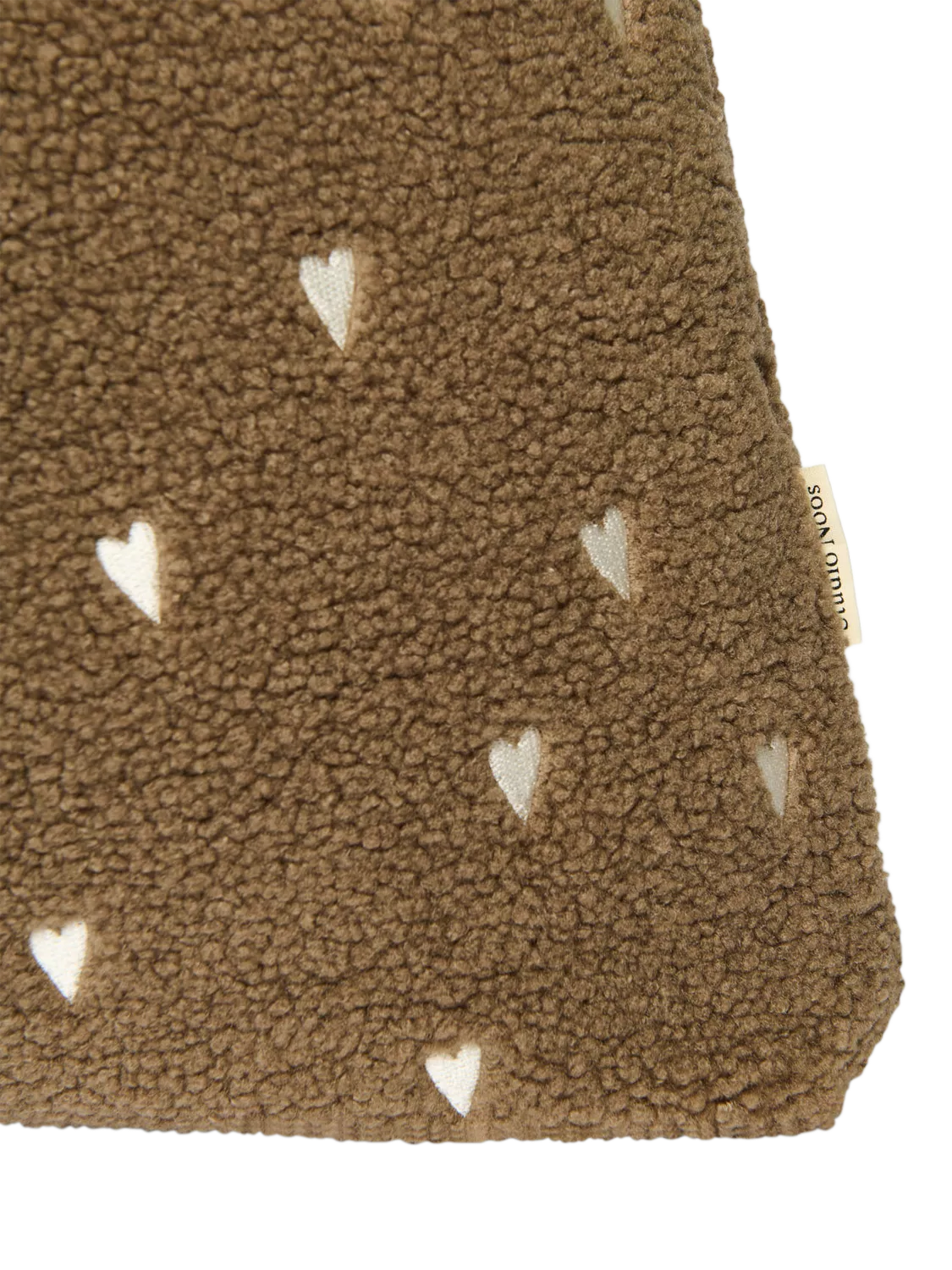 Studio Noos Teddy Collection boucle tote bag brown - British product