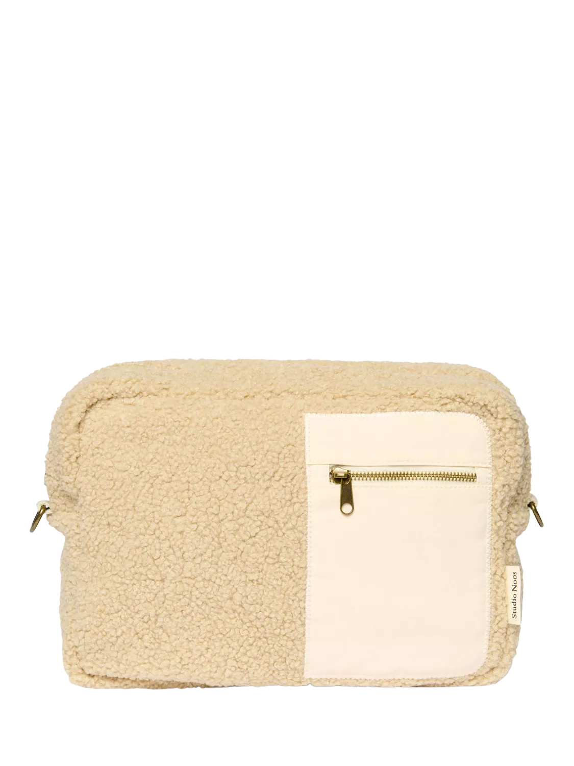 Studio Noos Teddy Collection boucle stroller organiser ecru - British product