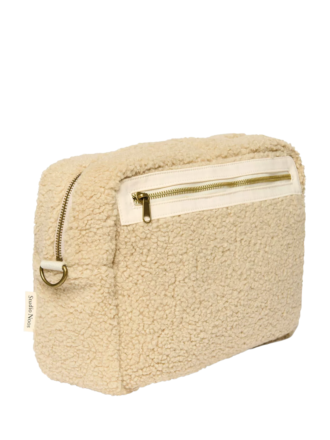 Studio Noos Teddy Collection boucle stroller organiser ecru - British product