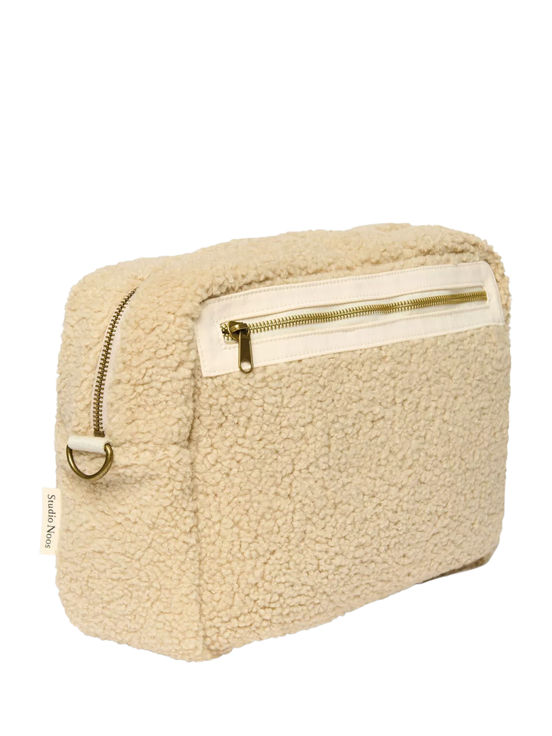 Studio Noos Teddy Collection boucle stroller organiser ecru - British product