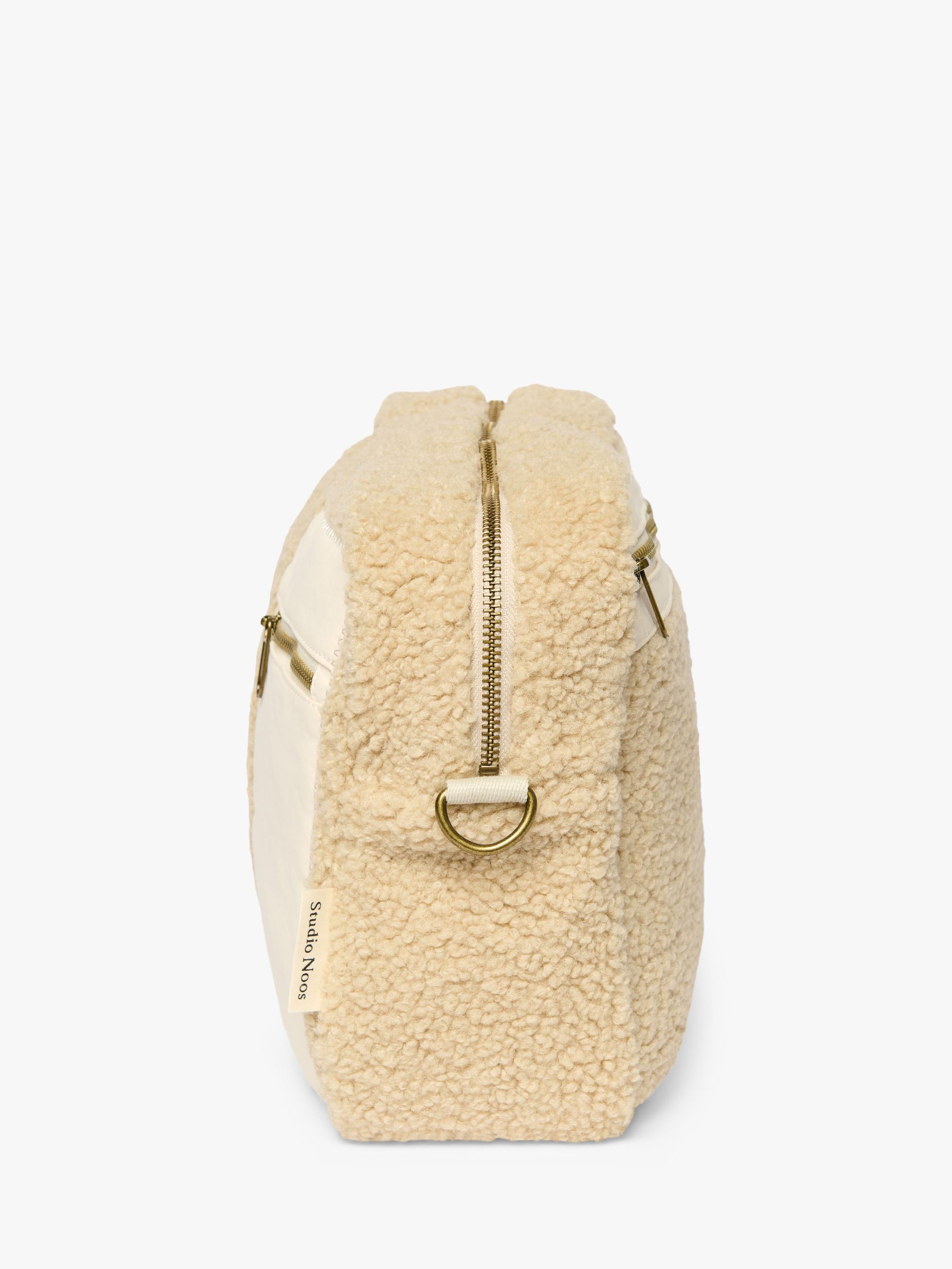 Studio Noos Teddy Collection boucle stroller organiser ecru - British product