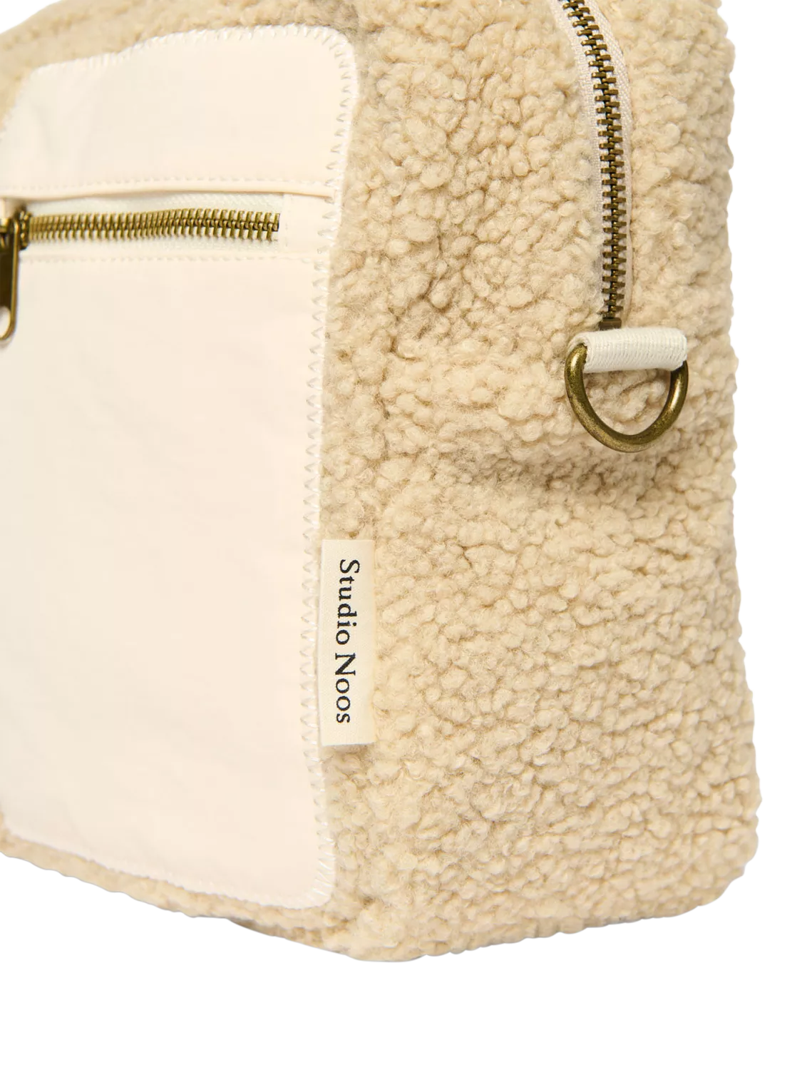 Studio Noos Teddy Collection boucle stroller organiser ecru - British product