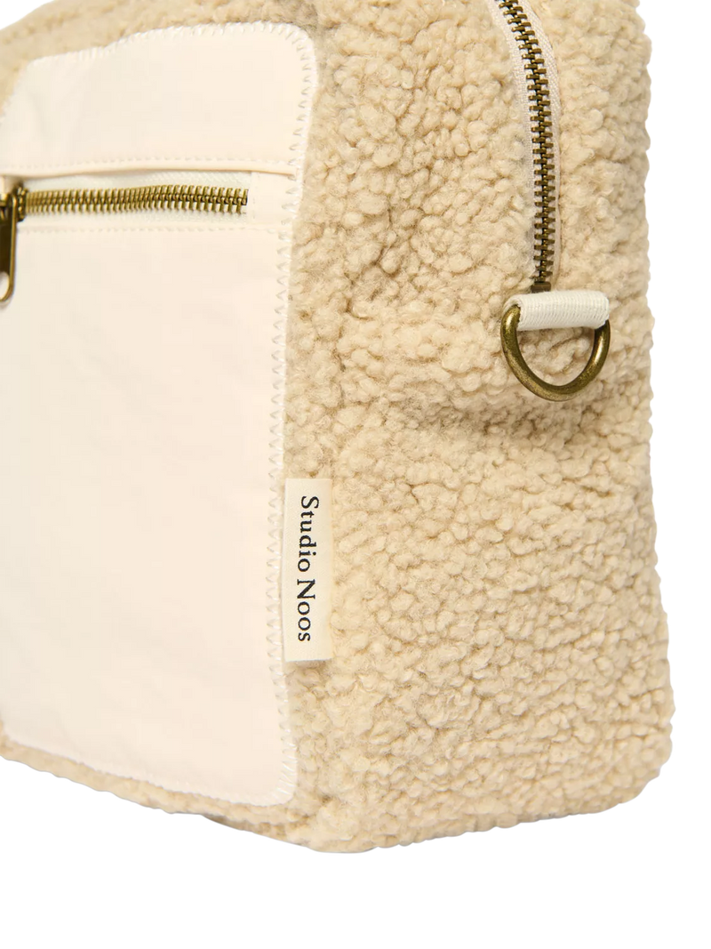 Studio Noos Teddy Collection boucle stroller organiser ecru - British product