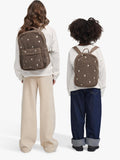 Studio Noos brown hearts boucle mini backpack, imported from the UK