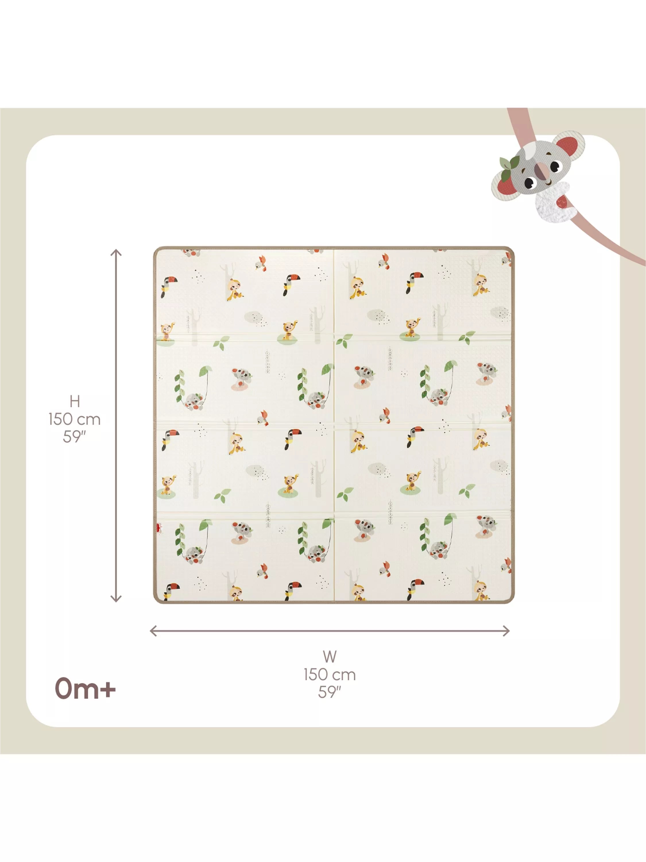 Tiny Love Boho Chic playmat 150x150cm (British brand)