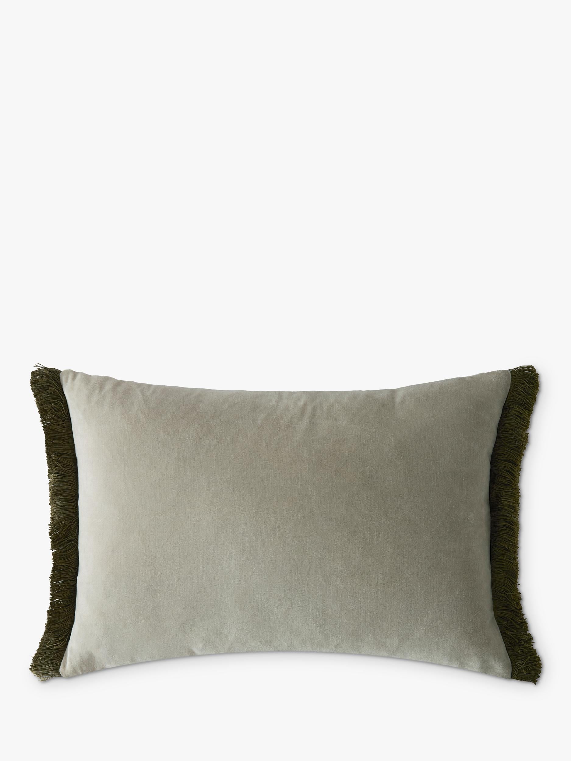 William Morris At Home marigold rectangular cushion olive, imported from the UK