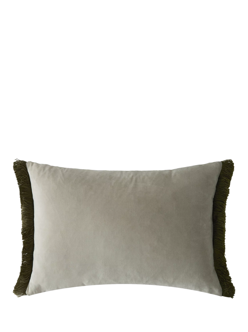 William Morris At Home marigold rectangular cushion olive, imported from the UK