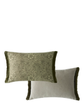 William Morris At Home marigold rectangular cushion olive, imported from the UK