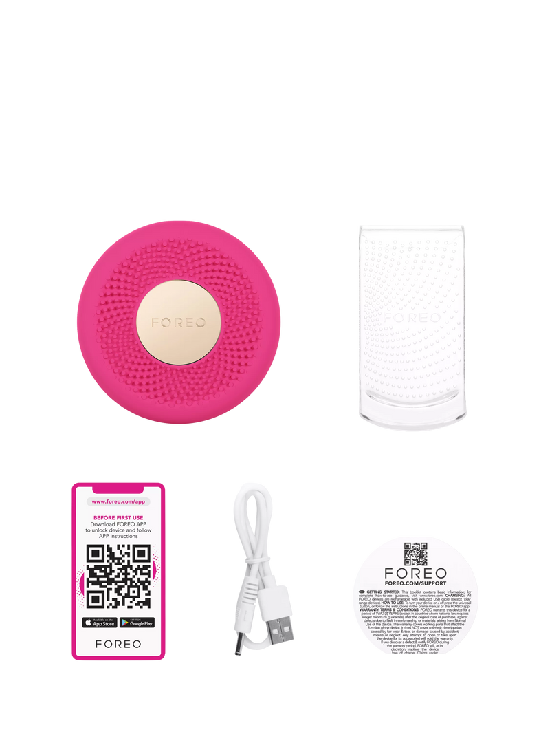 FOREO UFO 3 Mini Fuchsia facial device, UK version