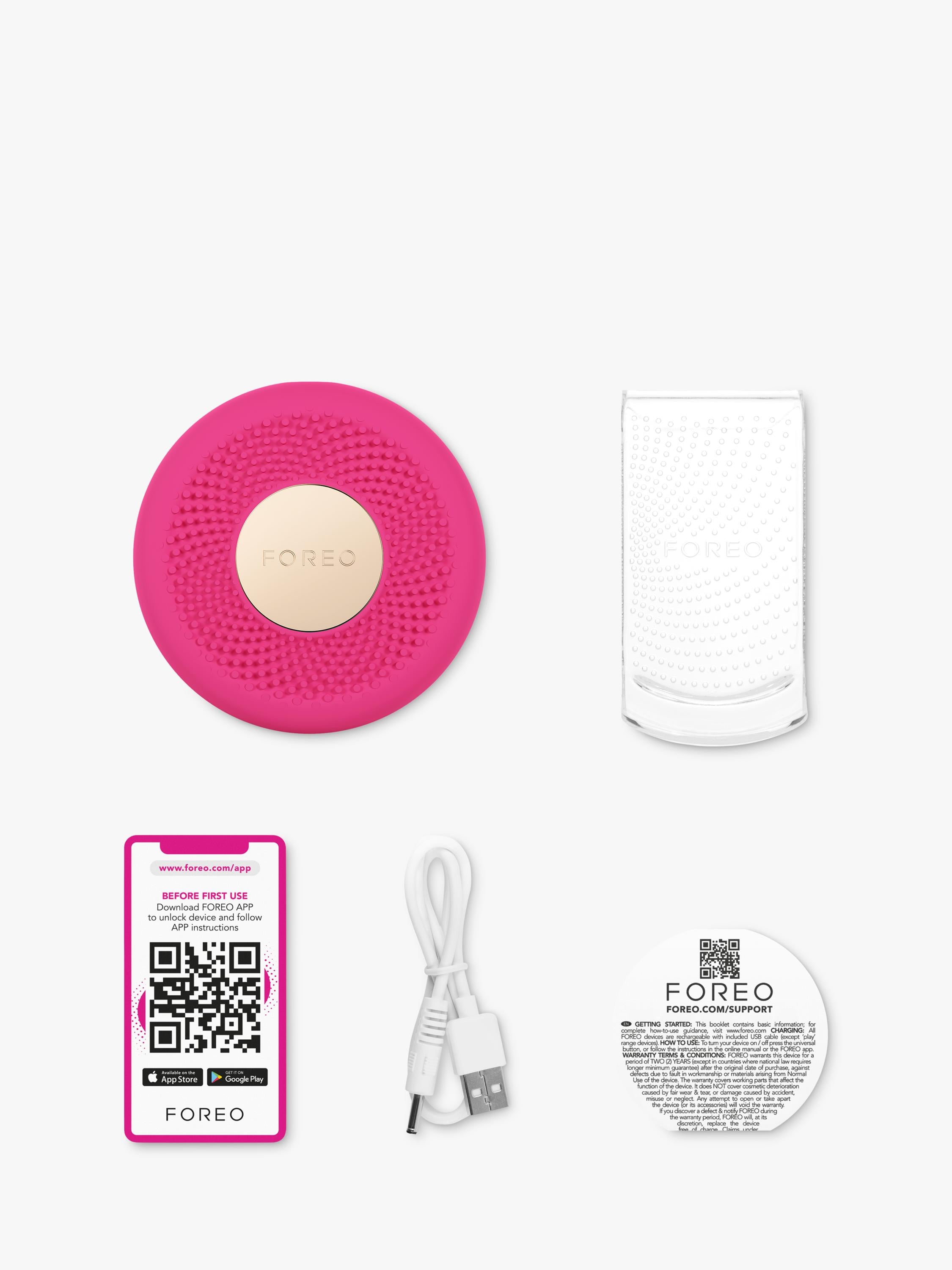 FOREO UFO 3 Mini Fuchsia facial device, UK version