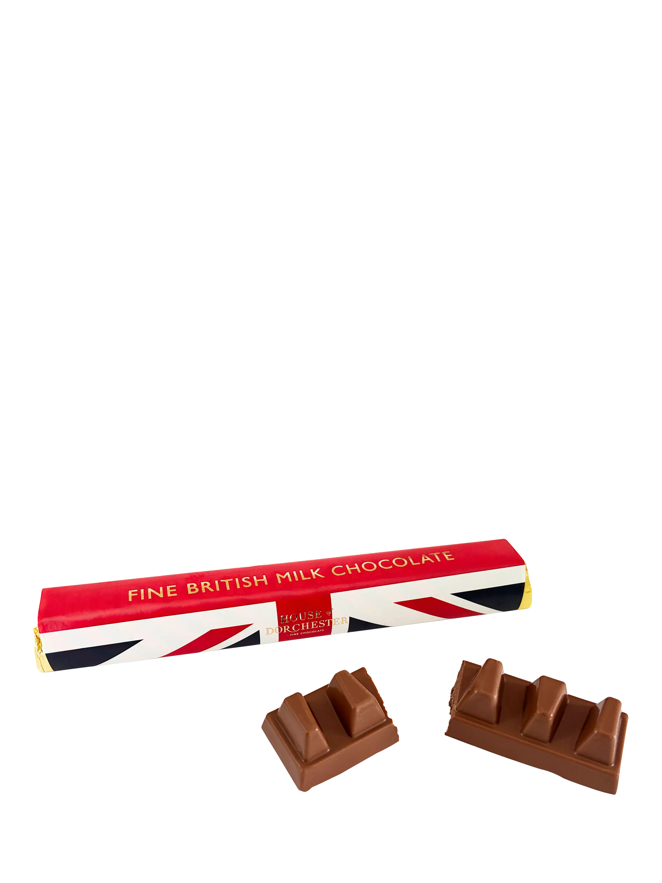House of Dorchester milk chocolate bar Union Flag 85g, UK version