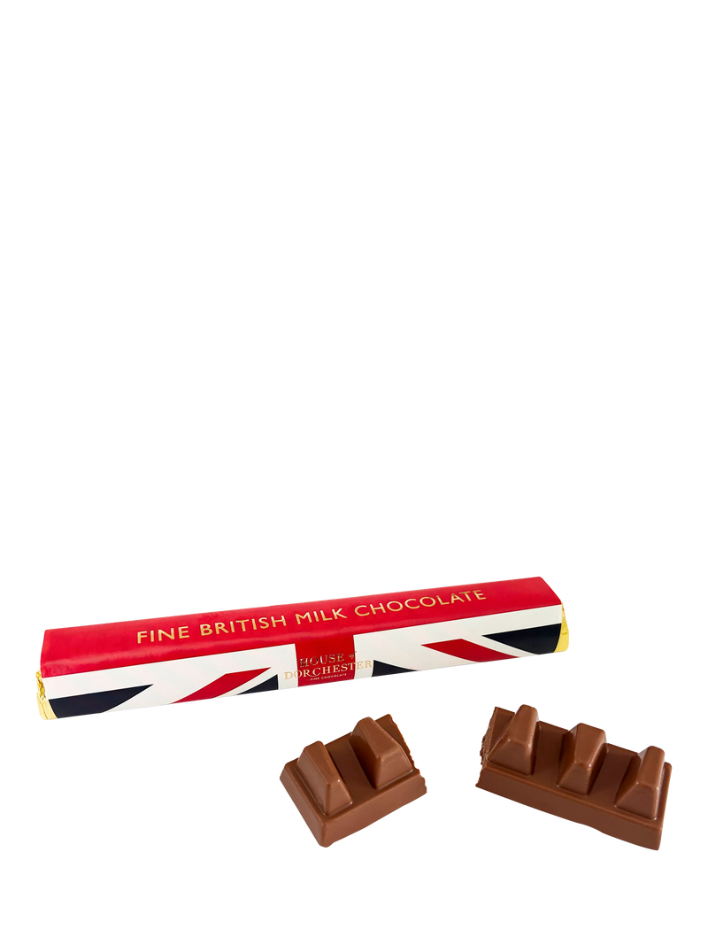 House of Dorchester milk chocolate bar Union Flag 85g, UK version