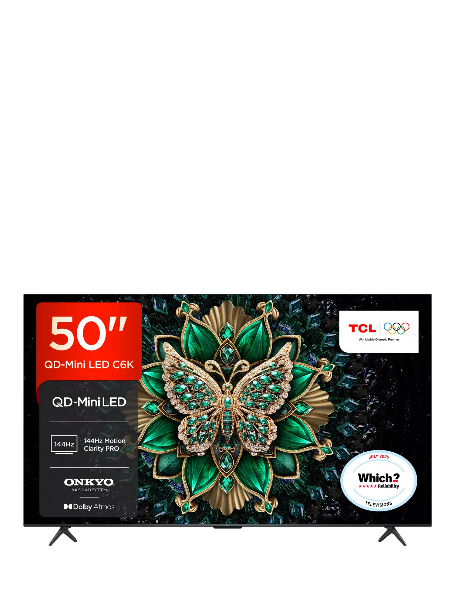 TCL 50C6K QLED Mini LED 4K smart TV 50 inch - British product