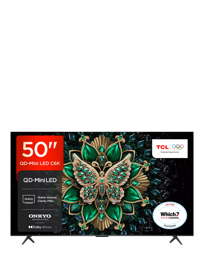 TCL 50C6K QLED Mini LED 4K smart TV 50 inch - British product