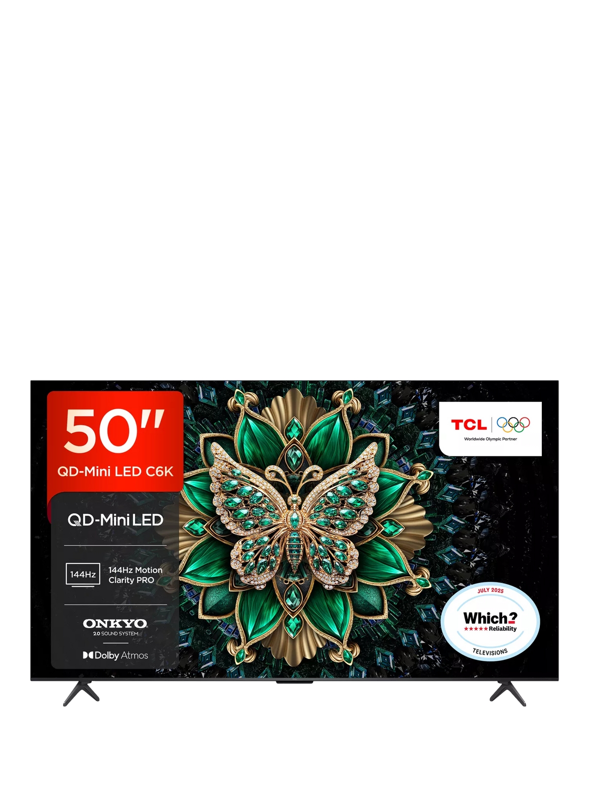 TCL 50C6K QLED Mini LED 4K smart TV 50 inch - British product