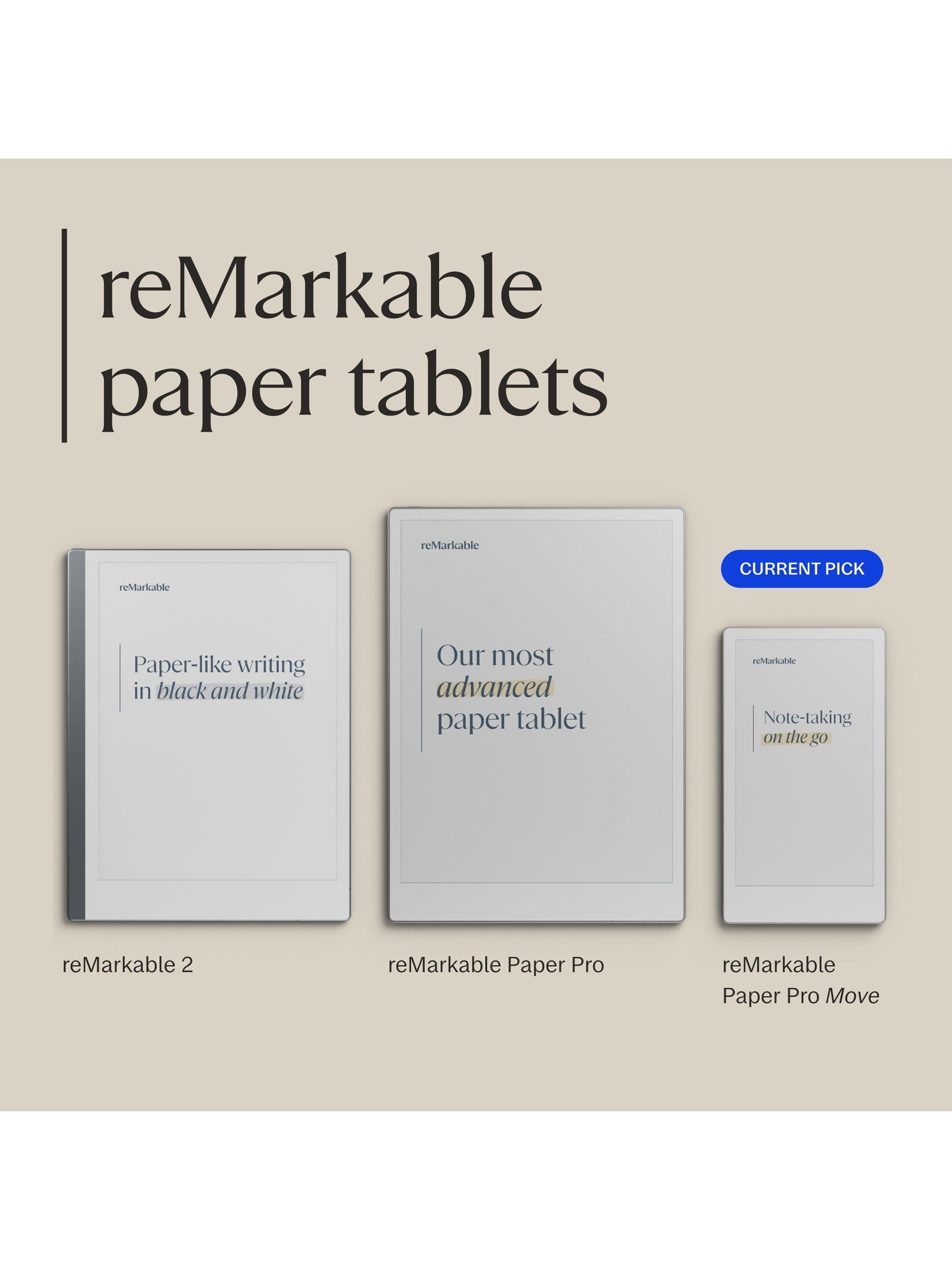 reMarkable Paper Pro Move tablet 7.3 inch, imported from the UK
