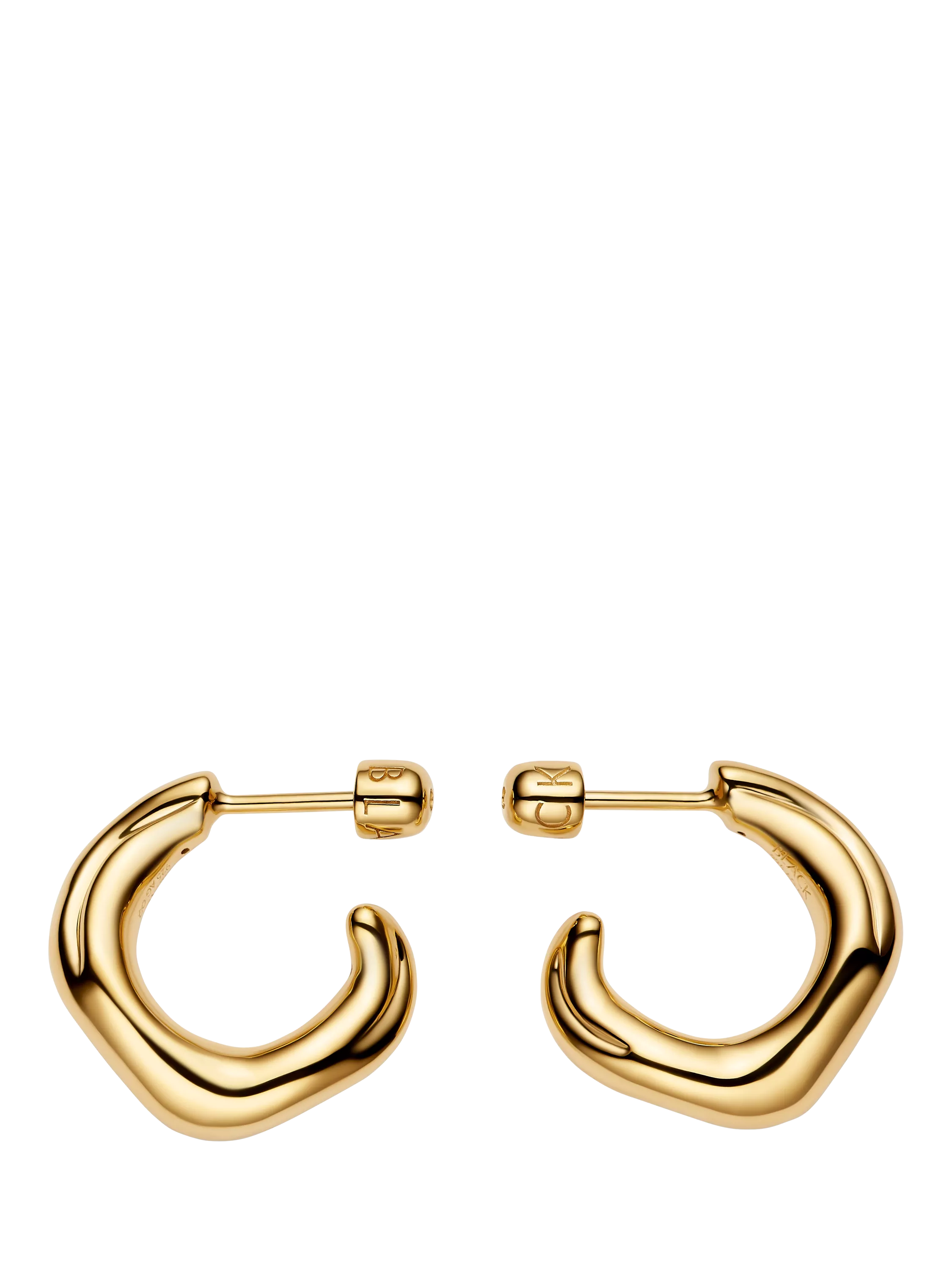 Maria Black Anil small gold hoop earrings - British product