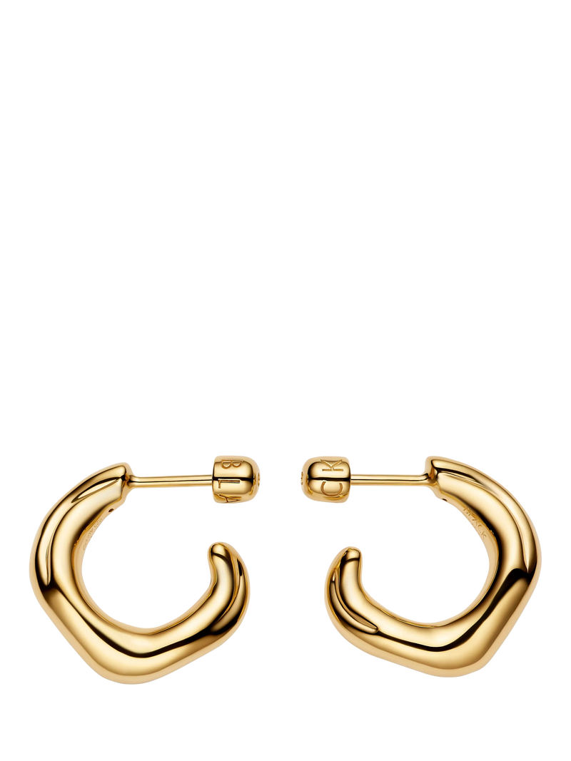 Maria Black Anil small gold hoop earrings - British product