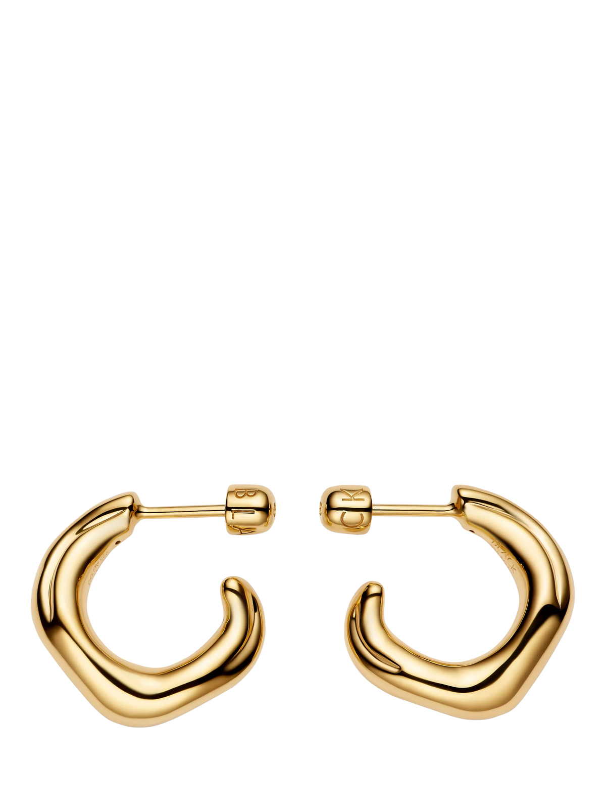 Maria Black Anil small gold hoop earrings - British product