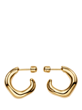 Maria Black Anil small gold hoop earrings - British product