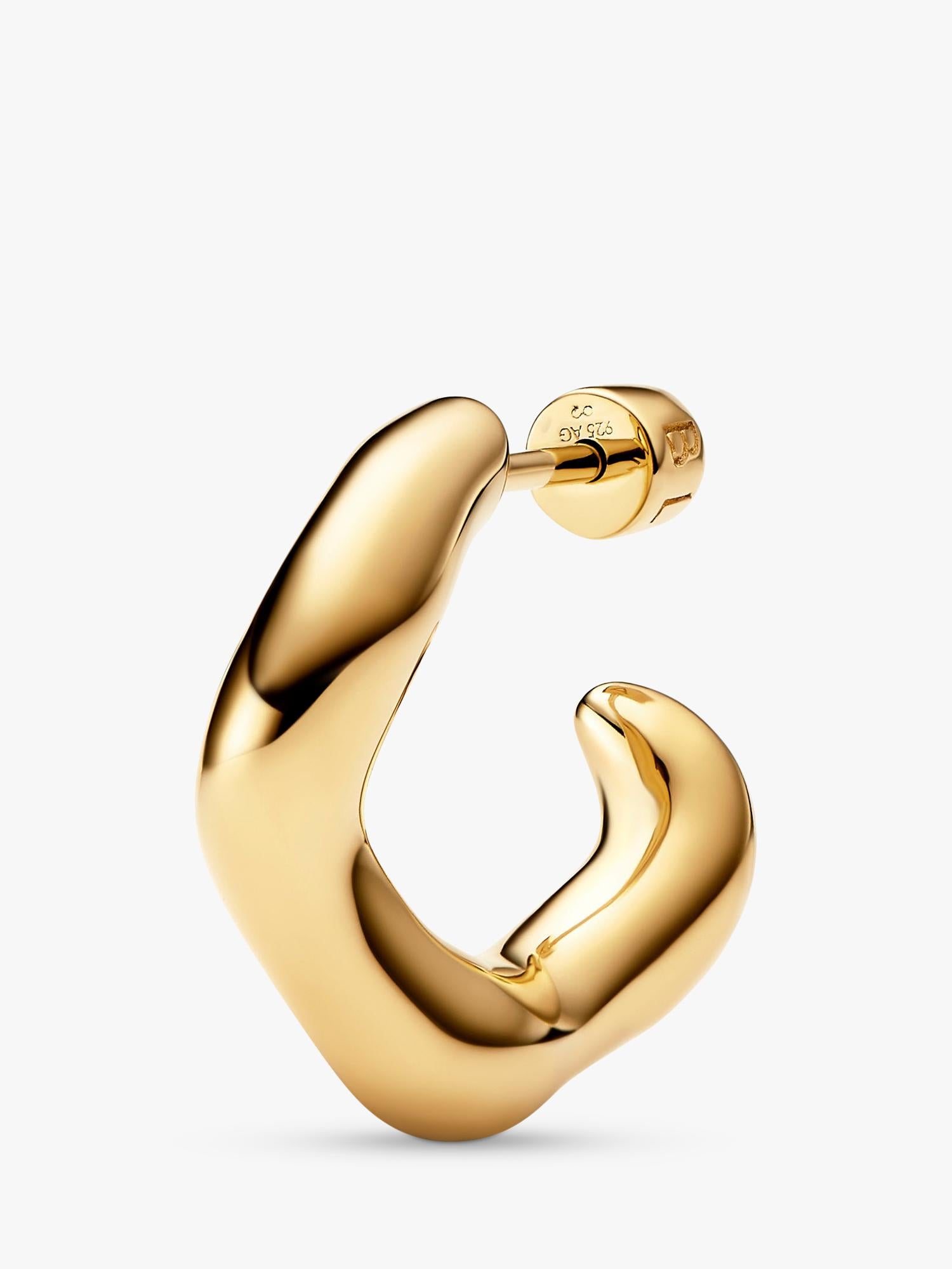 Maria Black Anil small gold hoop earrings - British product
