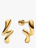 Maria Black Coil Curl Swirl stud earrings 1.7cm (British brand)