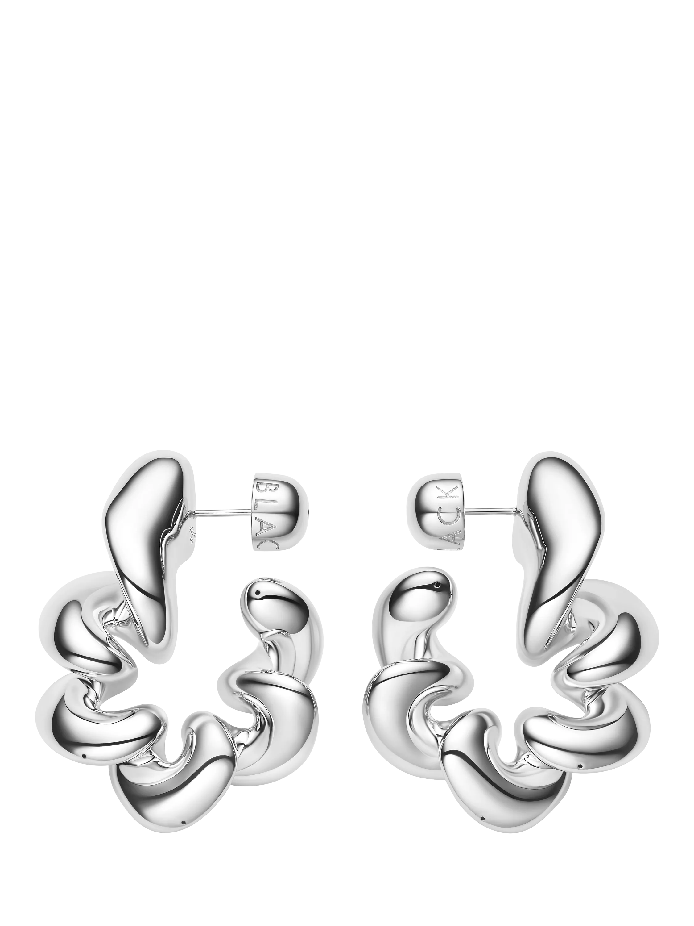 Maria Black large coil hoop earrings, 5cm, UK version