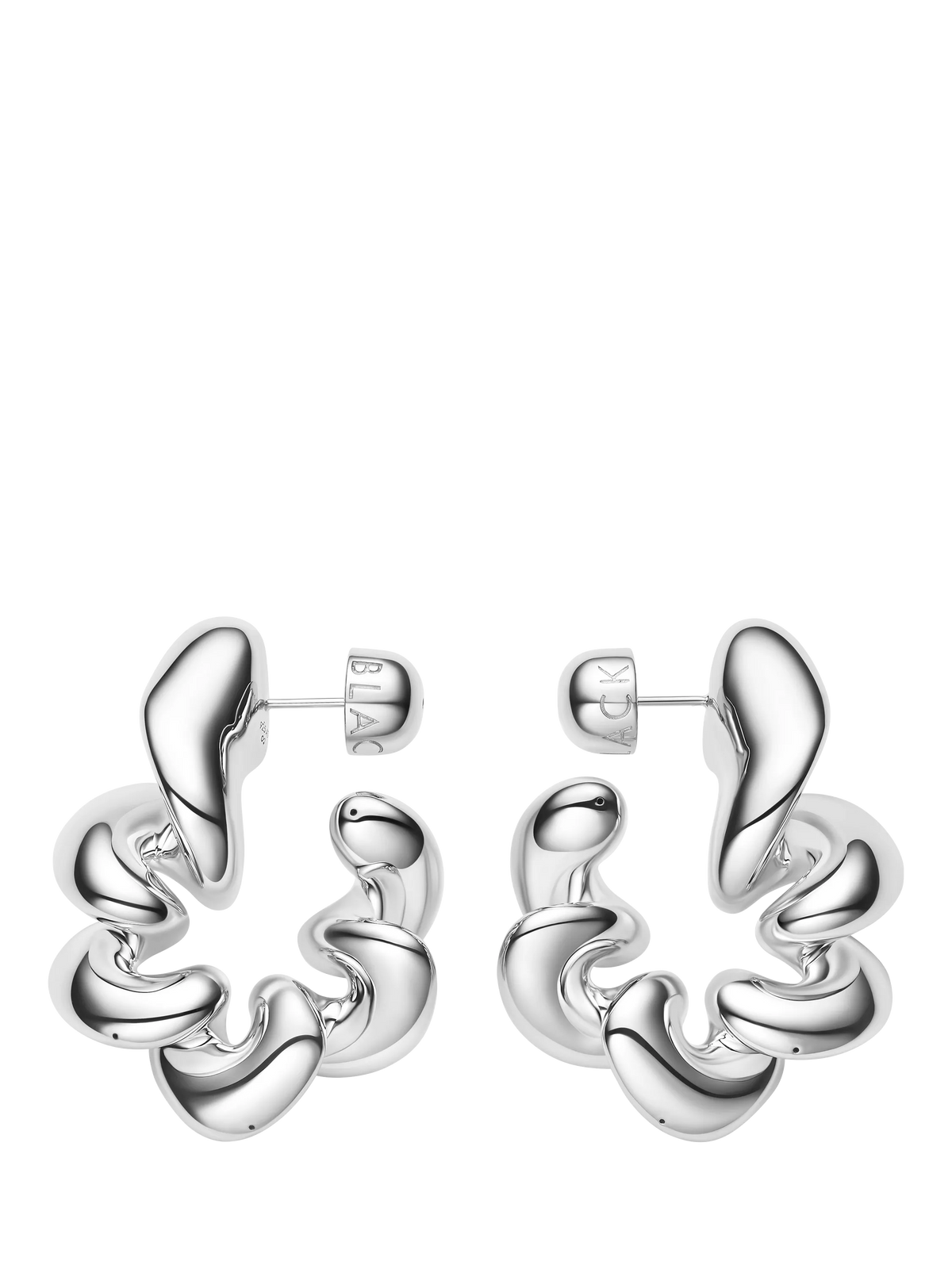 Maria Black large coil hoop earrings, 5cm, UK version