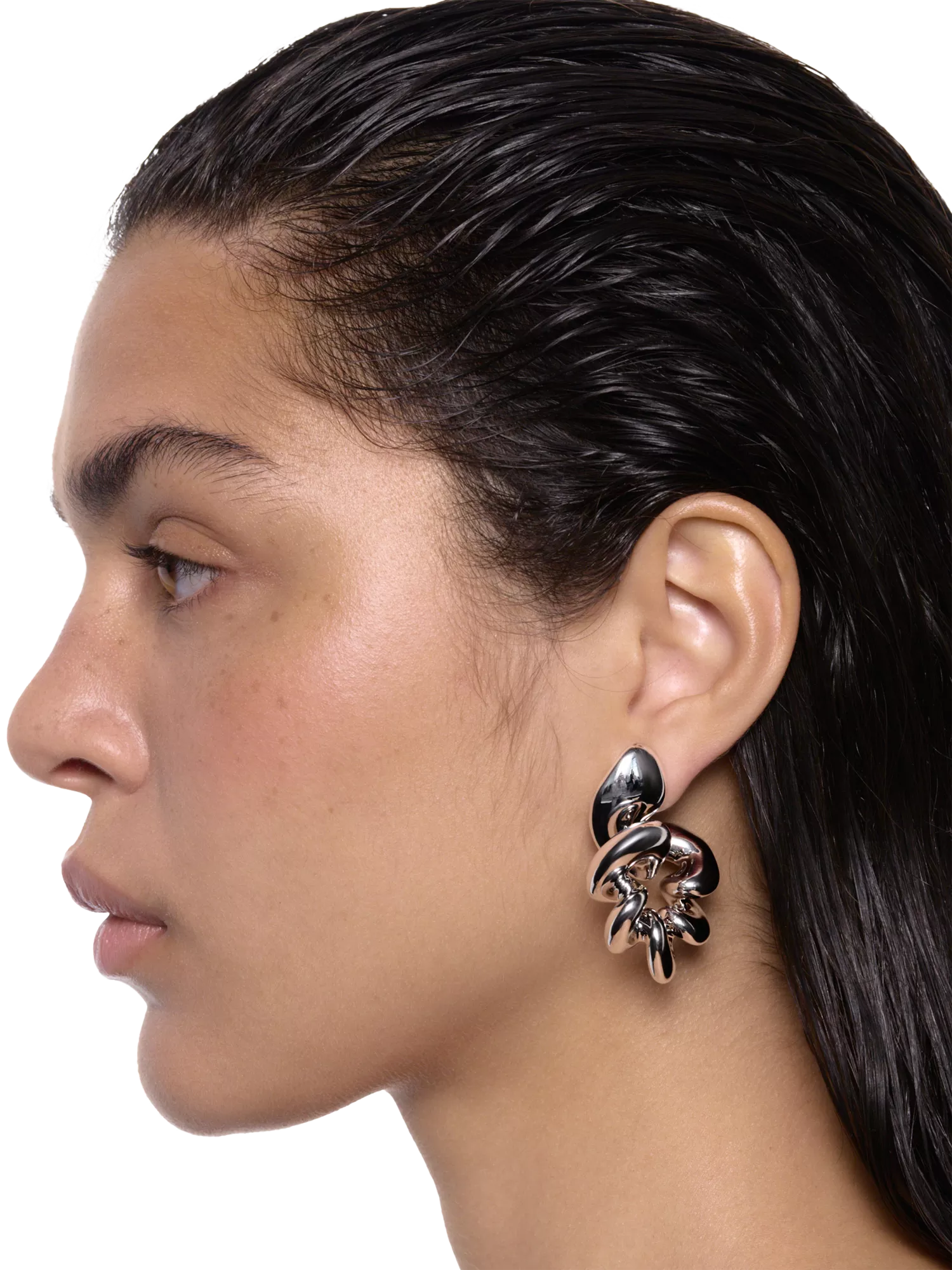 Maria Black large coil hoop earrings, 5cm, UK version