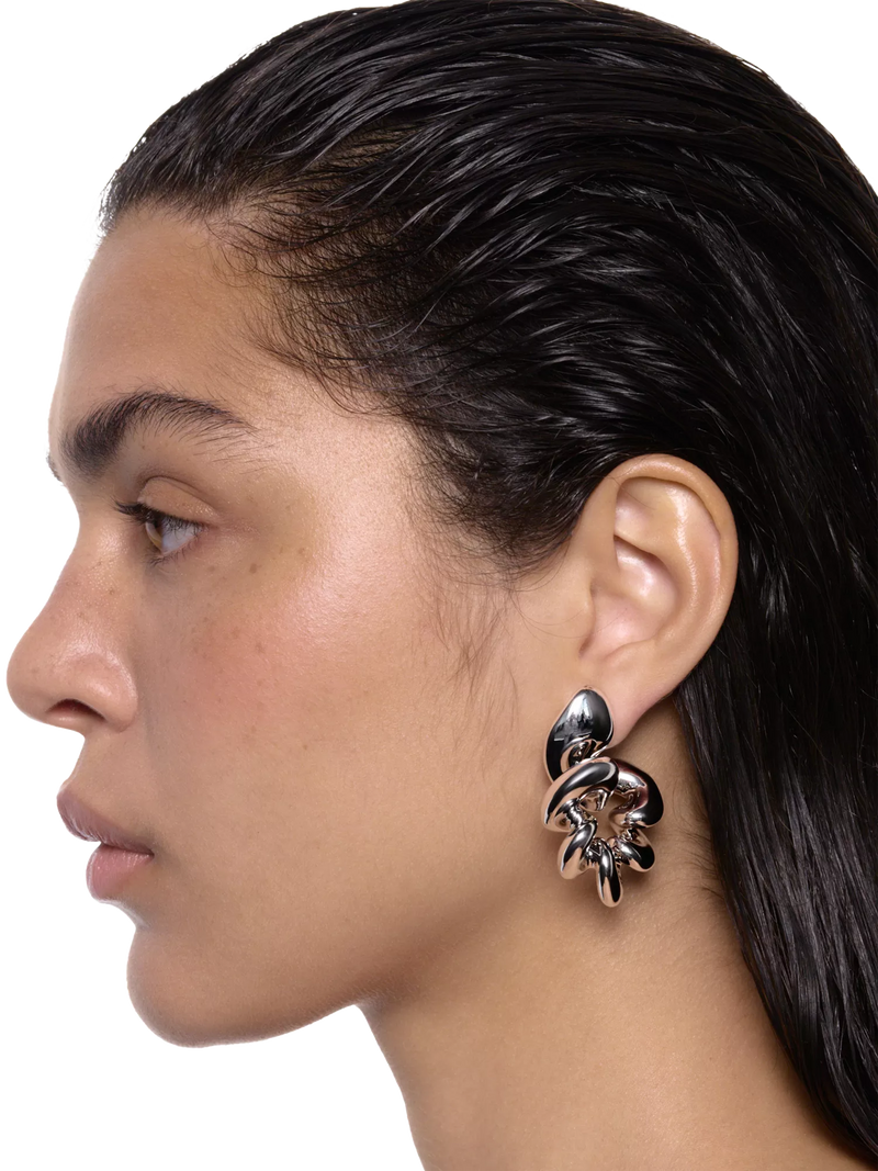 Maria Black large coil hoop earrings, 5cm, UK version