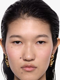Maria Black coil swirl earrings gold plated, imported from the UK