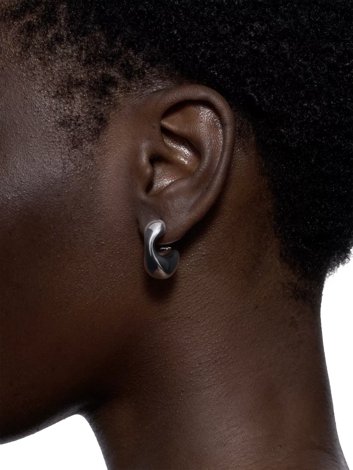 Maria Black Biomorphic stud earrings in silver - British product