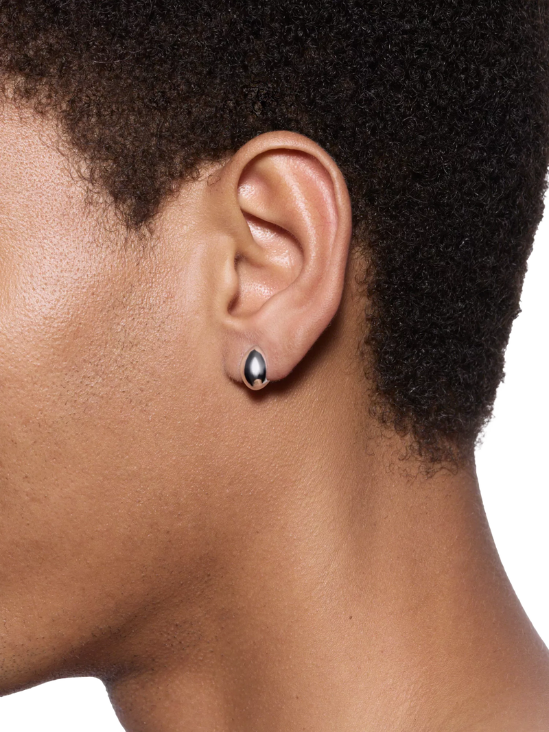 Maria Black silver huggie hoop earrings - British product