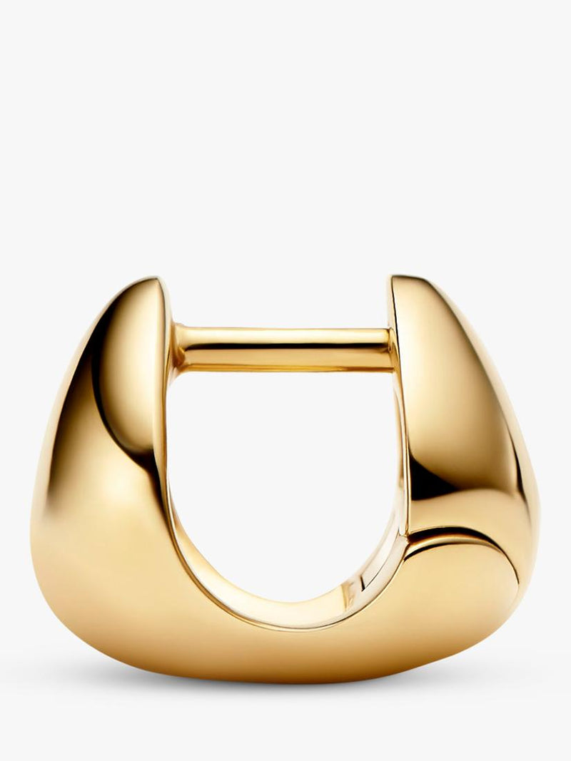 Maria Black Flynn huggie hoop earrings gold 0.90cm, UK version