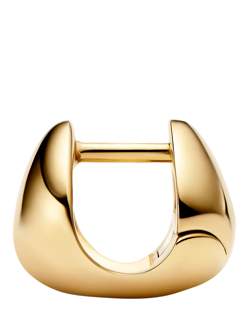 Maria Black Flynn huggie hoop earrings gold 0.90cm, UK version