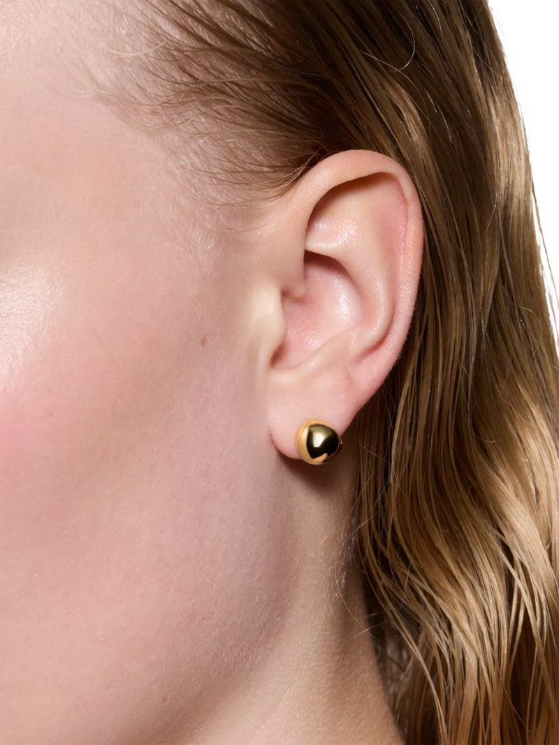 Maria Black Flynn huggie hoop earrings gold 0.90cm, UK version