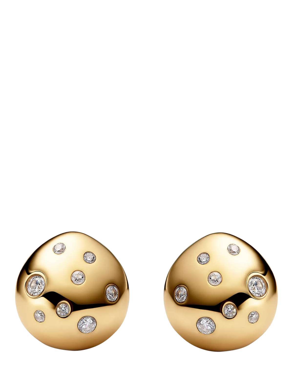 Maria Black Popcorn Dome Huggie Earrings 0.9cm - British product