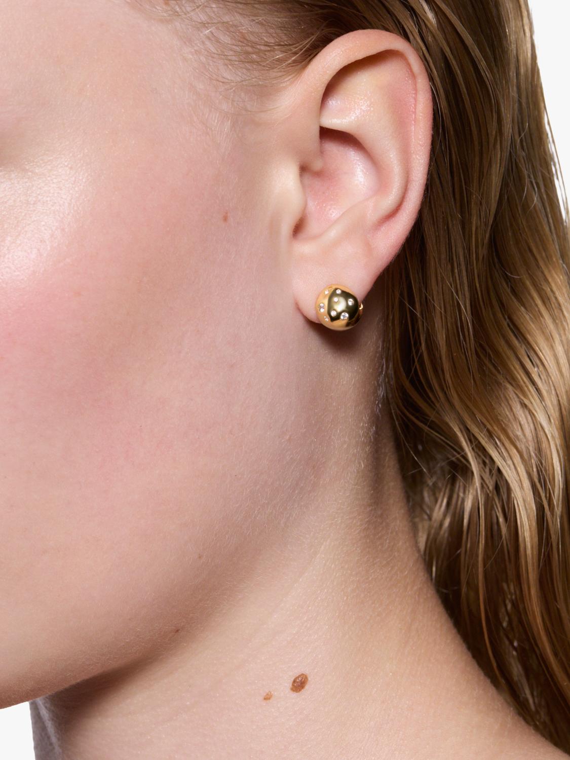 Maria Black Popcorn Dome Huggie Earrings 0.9cm - British product