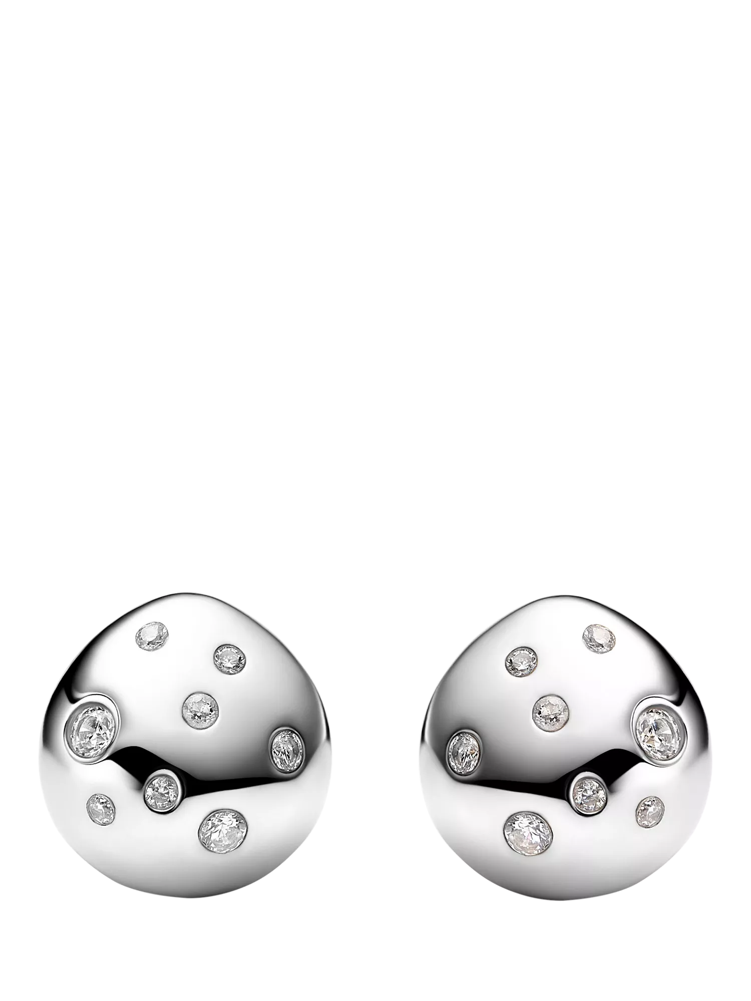 Maria Black Flynn Popcorn Dome Huggie Hoop Earrings