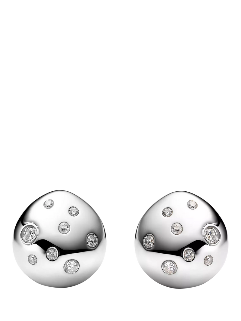 Maria Black Flynn Popcorn Dome Huggie Hoop Earrings