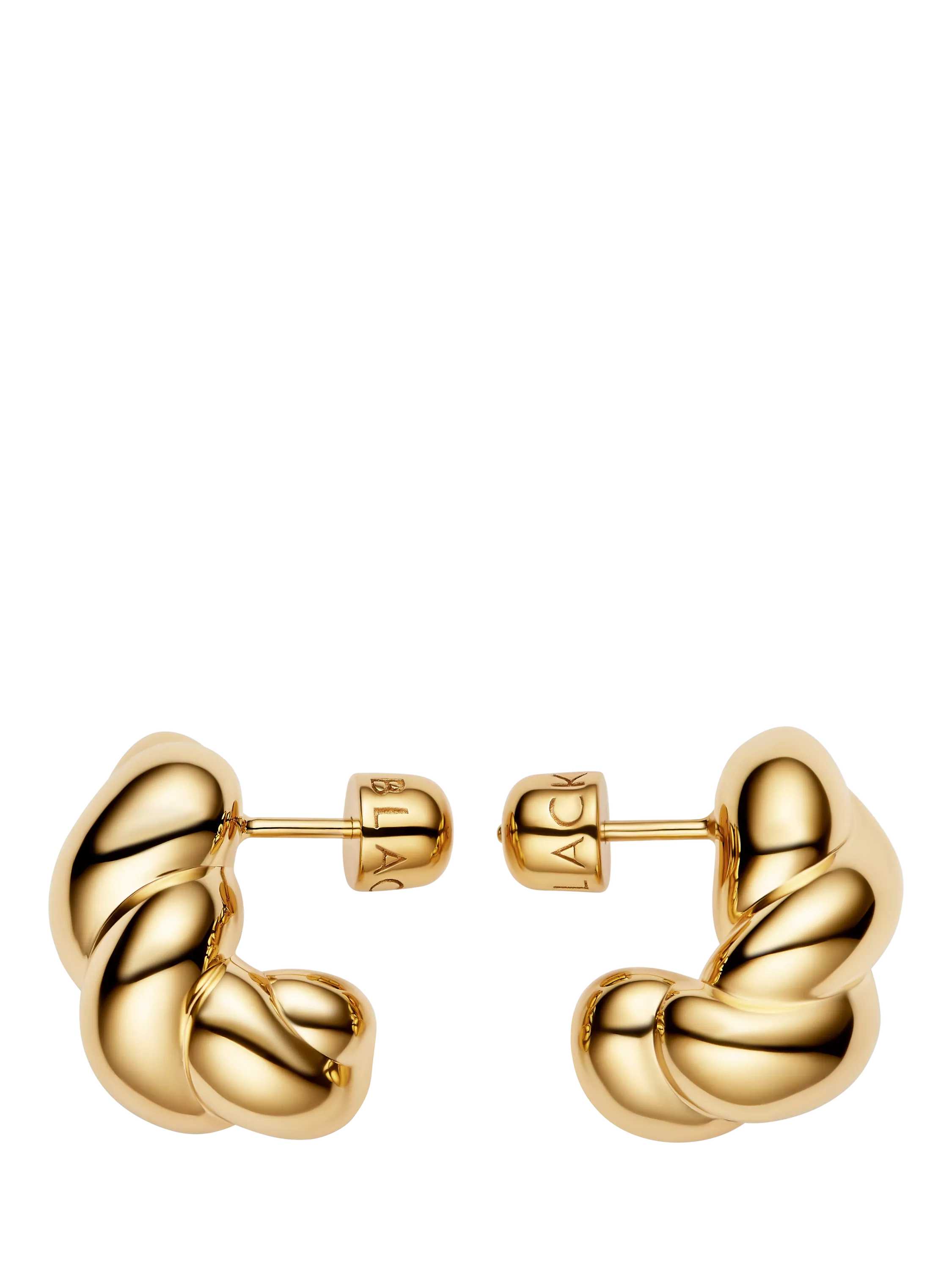 Maria Black Large Robe Earrings gold plated stud earrings UK version