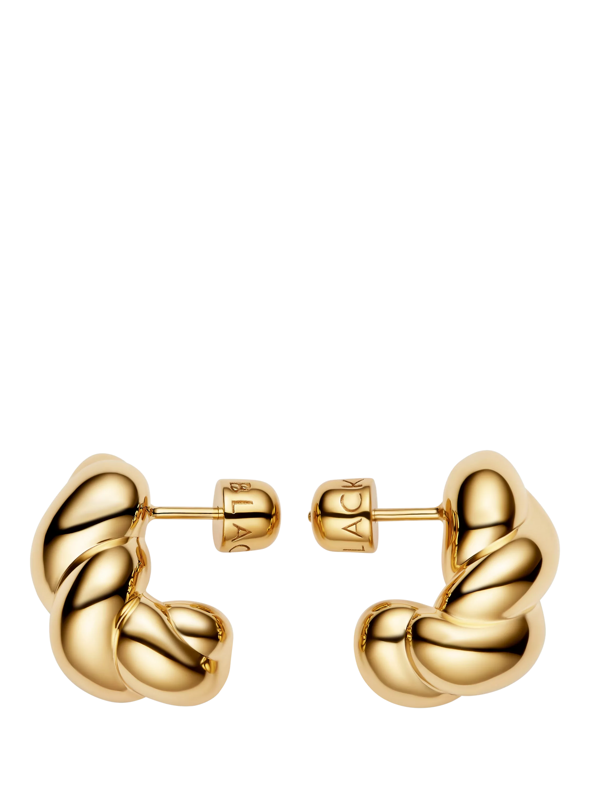 Maria Black Large Robe Earrings gold plated stud earrings UK version