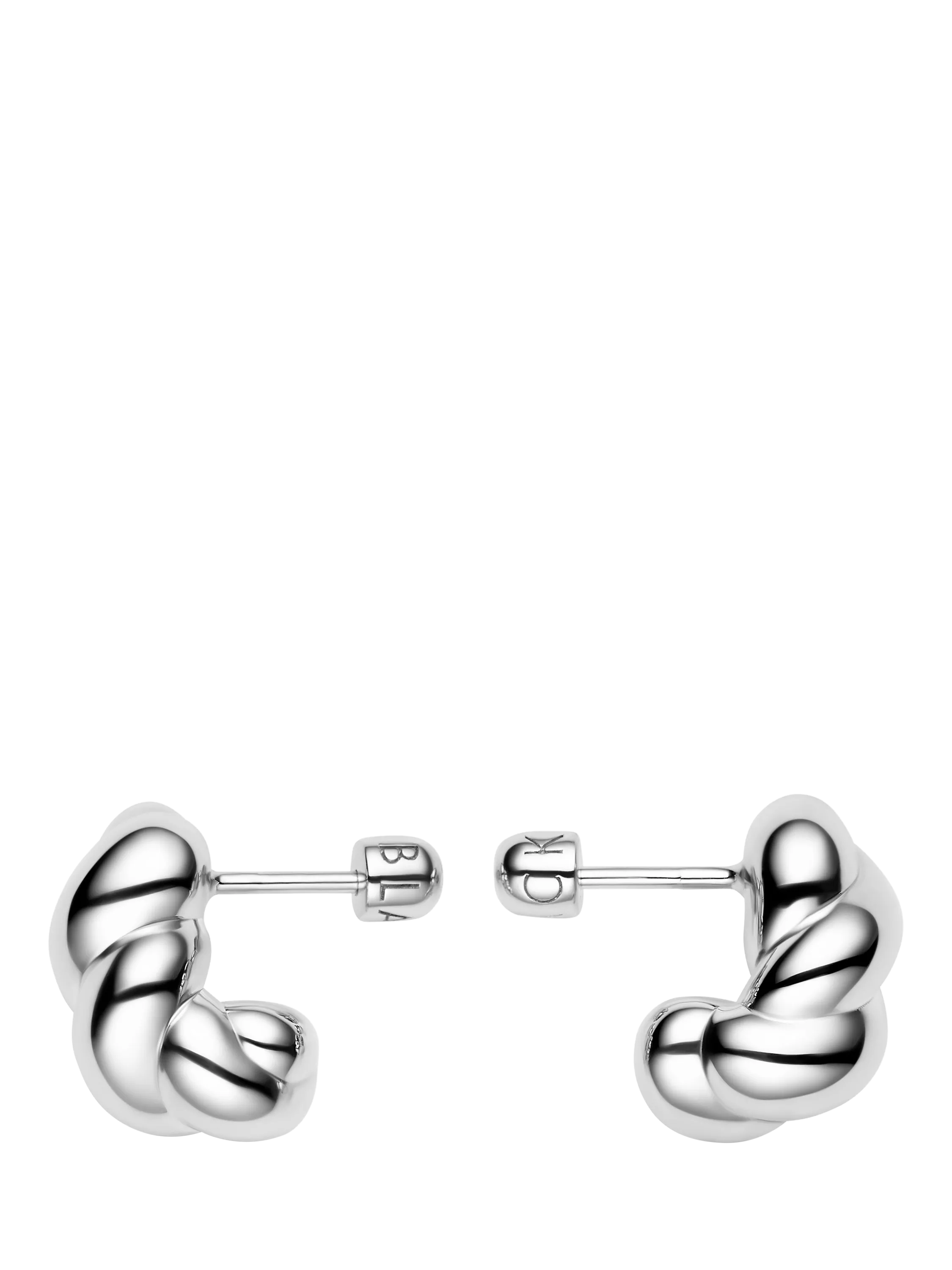 Maria Black small robe stud earrings silver (British brand)