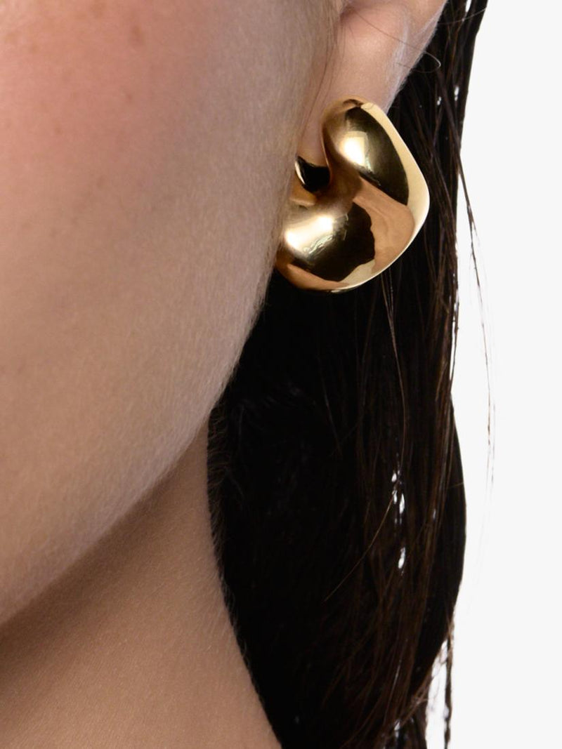 Maria Black Biomorphic 3D saddle earrings D2.75cm (British brand)
