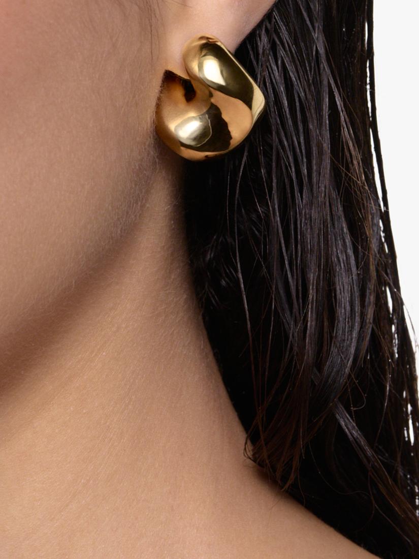 Maria Black Biomorphic 3D saddle earrings D2.75cm (British brand)