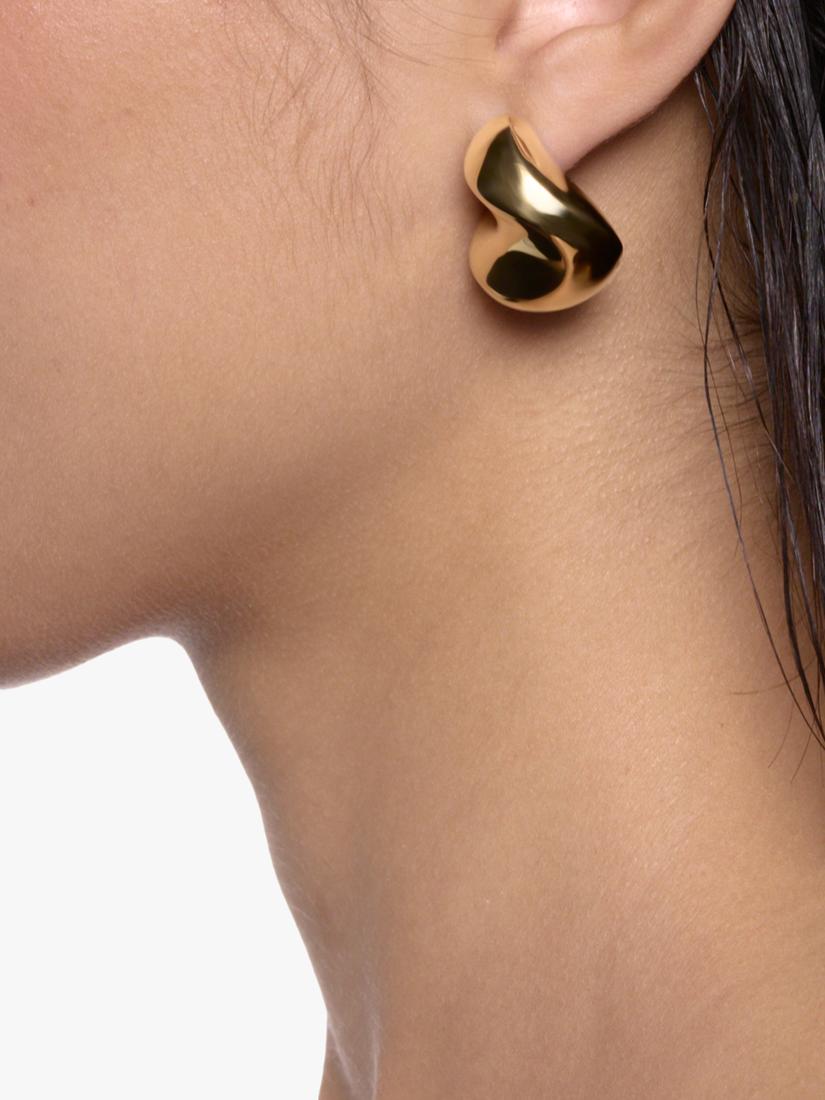 Maria Black Biomorphic 3D saddle earrings D2.75cm (British brand)